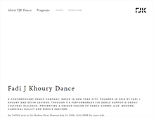 Tablet Screenshot of fjkdance.com